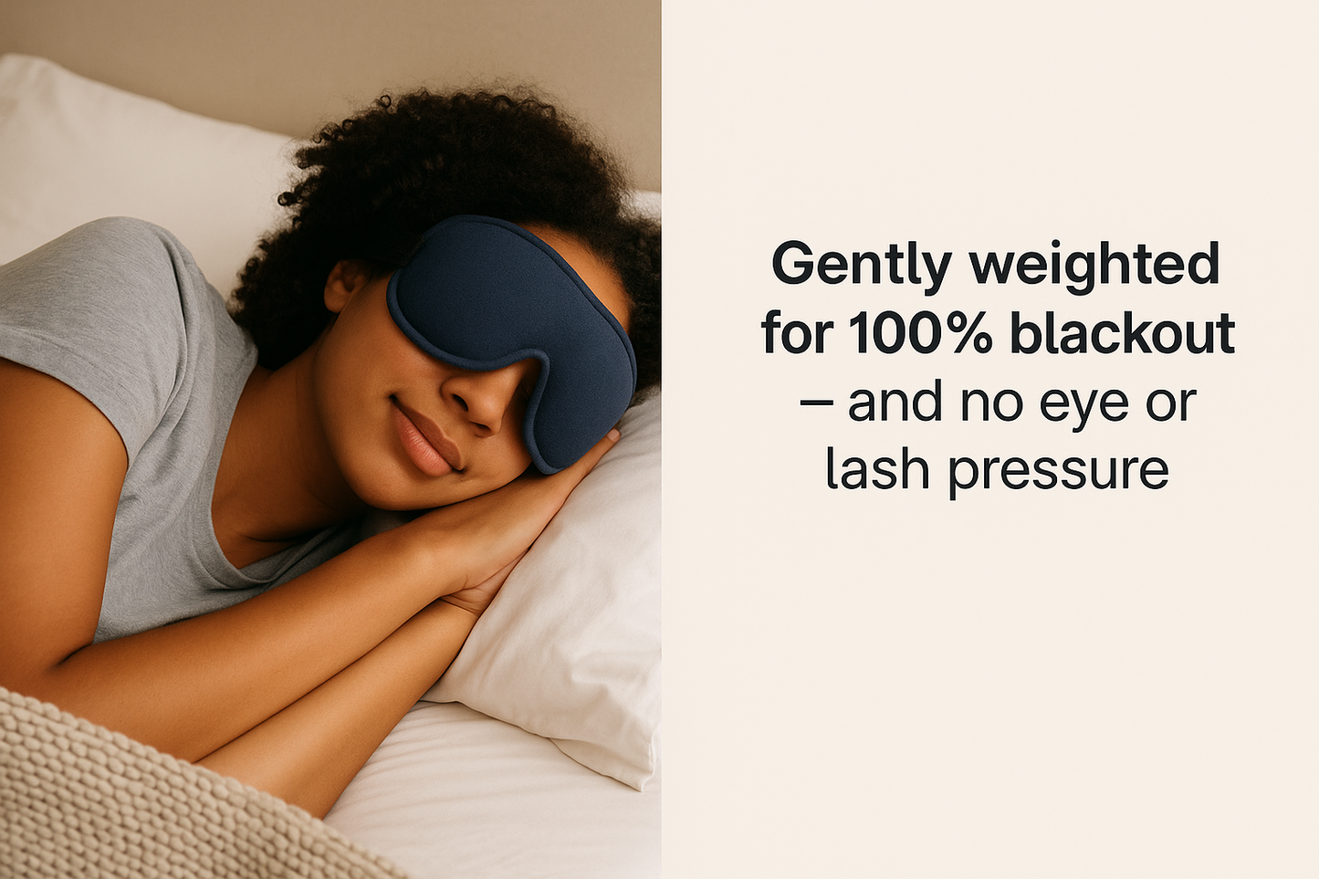 LumaVera™ 3D Blackout Weighted Sleep Mask